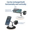 thumbnail image 2 of Phone Charging Station Wireless LED Phone Charger Type-C Universal Watch Earphone Charger, Black, 2 of 9