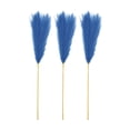 thumbnail image 3 of 3 piezas de arreglos florales artificiales de hierba de pampa, ramas bohemias, pampas falsas Azul, 3 of 8