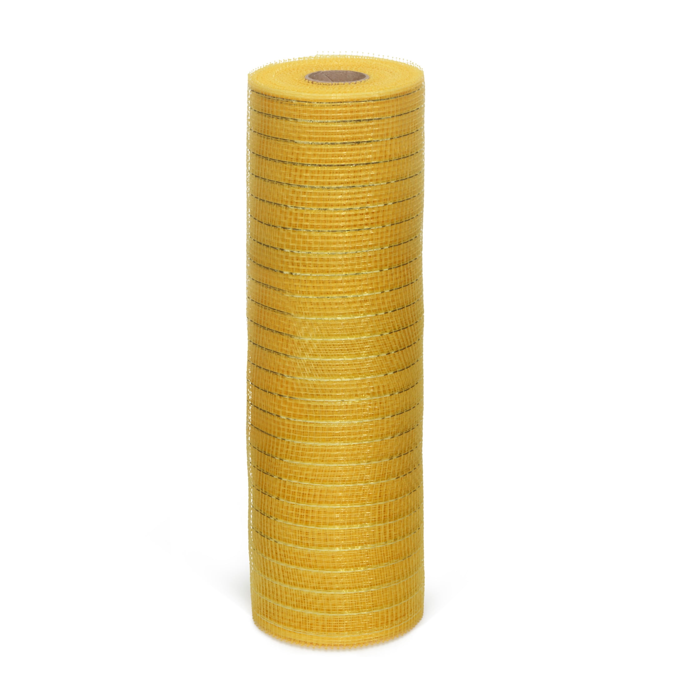Hello Hobby Yellow Deco Mesh for Crafts, Ribbons and Decorations, 10 in x 10 yd