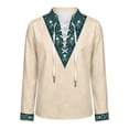 thumbnail image 5 of Zylarhe Boys Halloween Hoodies Kids Hoodie Print Cozy Long Sleeve Front Pocket Hooded Beige 11-12 Years, 5 of 6
