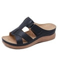 thumbnail image 3 of CAROOTU Ladies Orthopedic Shoes Open Toe Sandals Ladies Platform Slippers Summer Beach Rubber Soft Sole, 3 of 6
