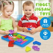 Games for 4 5 6 7 Year Olds Boys Girls, Toddlers Educational Toys for 3-4-5-6 Year Old Girl Boy Gifts-IQ Puzzle Travel Game for Kids Age 3-8 Year Old Birthday Presents Popit Fidget Toy for Kid Adults