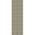 thumbnail image 2 of Aspen Brands RUG2BLK26 2 x 6 ft. Quad European Design Rug - Black & White, 2 of 2