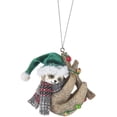 thumbnail image 3 of Tis The Season Sloths Ornaments 3pc Set Resin, 3 of 4