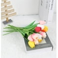 thumbnail image 3 of Pink Tulips Artificial Flowers 10pcs Real Touch Tulips Flowers Fake Pink Tulips Faux Flowers for Home Decoration Wedding Bouquet Party Baby Shower Centerpieces Bridal Bouquet Decor (Pink), 3 of 5
