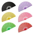 thumbnail image 5 of Dance Folding Hand Fan,13inch Large Chinese Kung Fu Tai Chi Plastic-Nylon Hand Held Folding Fans for Men/Women, 5 of 5