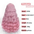 thumbnail image 2 of Qliuoazw Wig Women's Wavy Long Curly Hair With Natural Bangs In The Center, 2 of 3