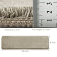 thumbnail image 2 of Pure Era 8" x 30" Plush Carpet Stair Treads Protector Cover Indoor Shaggy Rug Self Adhensive Set of 12,Cream Gray/Taupe, 2 of 10