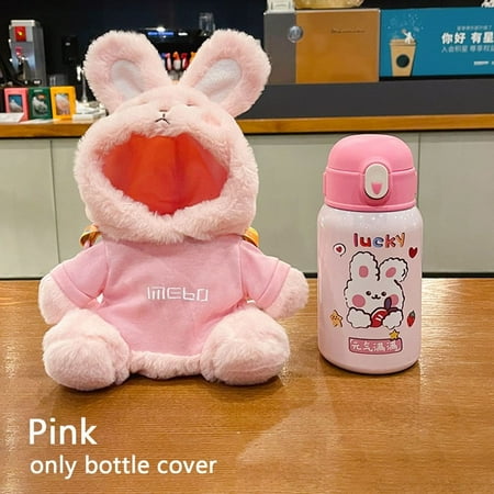 

Winter Plush Sport Camping Accessories Outdoor Insulat Bag Cup Sleeve Water Bottle Case Water Bottle Cover Vacuum Cup Sleeve PINK ONLY BOTTLE COVER