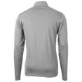 thumbnail image 3 of Men's Cutter & Buck Gray Arizona State Sun Devils Virtue Eco Pique Recycled Quarter-Zip Pullover Top, 3 of 3