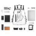 thumbnail image 4 of Fotbe Cute Ghost Simple Drawing Mochila Ligera para Hombres y Mujeres - Duradera y Resistente al Agua, Ideal para Escuela, Trabajo, Viajes y Uso Diario, 4 of 7