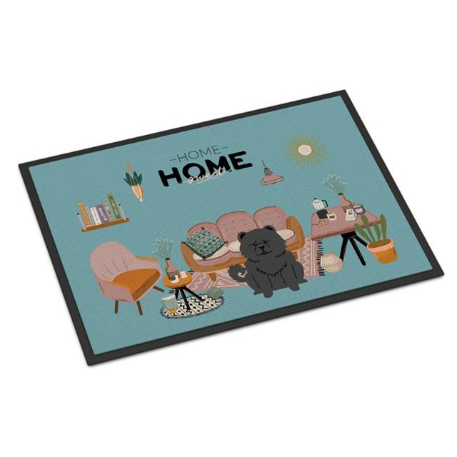 Carolines Treasures CK7988MAT Tapis d'Intérieur Ou d'Extérieur Noir Chow Chow Sweet
