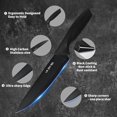thumbnail image 5 of Kitchen Knife Set with block and Sharpener, 13 Pieces German Stainless Steel Knife Block Set for Chopping, Professional Chef Knife, Lightweight, Black Anti-slip Handle, Dishwasher Safe, 5 of 7