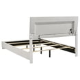 thumbnail image 5 of Felicity Wood Queen LED Panel Bed White High Gloss, 5 of 8