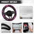 thumbnail image 5 of Uorisanigo Branch Furry Steering Wheel Cover for Women Camo Car Steering Wheel Cover with Elastic Edge Easy to Install Car Steering Wheel Protector for Winter Car Accessories Gift for Wife, 5 of 8