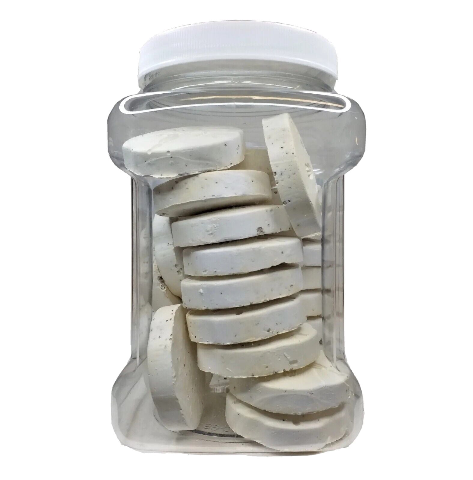 Calcium Holiday Feeder for Weekends, Holidays, Vacations for Tropical Fish, Shrimp, Snails, Crayfish, 15 Count Jar of Large