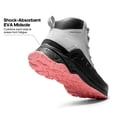 thumbnail image 3 of Botas de senderismo NORTIV 8 SNHB2312W impermeables para mujer, talla 9, gris claro/rosa, 3 of 9