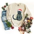 thumbnail image 6 of Black Cat Christmas Lights - Sweatshirt, 6 of 9