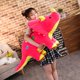 thumbnail image 2 of 120cm Creative Big Plush Soft Triceratops Stegosaurus Plush Toy Dinosaur Doll Stuffed Toy Kids Dinosaurs Toy Birthday Gifts zhangmengya LED, 2 of 2