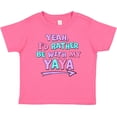 thumbnail image 3 of Inktastic Yeah I'd Rather Be with My Yaya in Pink Blue and Purple Boys or Girls Baby T-Shirt, 3 of 5