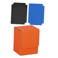 thumbnail image 2 of Caja de baraja de cartas coleccionables, organizador de almacenamiento para pasatiempos, tarjeta de reunión Naranja, 2 of 8
