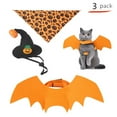 thumbnail image 2 of Pet Cats And Dogs Halloween Ornament Hat  Triangle Scarf  Chest Back 3-piece Set, 2 of 6