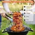 thumbnail image 4 of Brocheta Al Pastor para Parrilla, Brocheta Vertical de Acero Inoxidable, Soporte para Asador Vertical BrasileñO con 3 PúAs ExtraíBles, 4 of 10
