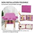 thumbnail image 4 of YRLLENSDAN Foldable Massage Table with Bed Cover,Bolsters and Side Storage Bag,Portable Massage Bed for Physical Therapy,Waxing,Reiki,Spa,Lash,Tattoo,Facial Beauty,Pink, 4 of 7