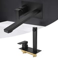 thumbnail image 1 of Wall Mounted Sink Faucet, Copper Wash Basin Sink Faucet G1/2 Male Thread   For Kitchen, 1 of 8
