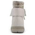thumbnail image 3 of Cliffs by White Mountain Kaylee Women's Hiker Boots Color: Winter White Size: 8, 3 of 3