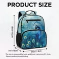 thumbnail image 7 of KUIFORTI Peacock Toddler Backpack for Girls Kids School Bag with Multiple Organizer Pockets Fashion Adjustable Straps for Preschool Kindergarten Back to School Gifts, 7 of 7