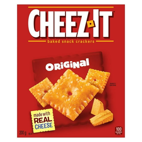 Cheez-ItMD Original, Craquelins cuits au four, 200 g Faits avec du vrai fromage