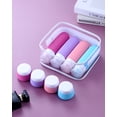 thumbnail image 4 of Micebay Travel Bottles for Toiletries 8 Pack, Tsa Approved 3-oz Travel Size Containers with Clear Bag, Silicone Squeezable Essentials Creams Jars, 4 of 17
