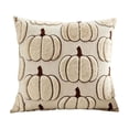 thumbnail image 2 of WWC Thanksgiving Throw Pillow Covers, 17x17 inch Soft Thicken Pumpkin Pillowcases, Fall Decor Cushion Covers for Thanksgiving Couch and Living Room, 2 of 6