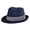 16010-Navy, variant on Mens Fedora Trilby Straw Sun Hats Summer Panama Beach Sunhats for Men Foldable Short Brim Golf Hats Beige Medium