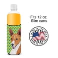 thumbnail image 4 of Caroline's Treasures SC9307MUK Basenji   Shamrock Portrait Hugger for Slim Cans, 4 of 6