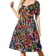 thumbnail image 2 of Colorful Seattle Gum Wall Sleeveless Dress fairy dress bandage dress Bridesmaid woman summer, 2 of 7