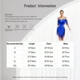 thumbnail image 7 of Sholeno Women Fringe Latin Dance Dress Irregular Rumba Tango Salsa Ballroom Dancing Cocktail Party Dress Blue XL, 7 of 7