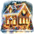 thumbnail image 1 of 5D DIY La Casa Navidad Arte Artesanal 30x30cm, 1 of 9