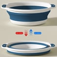 thumbnail image 7 of Portable Foldable Washbasin Large - Compressible Travel Basin for Home Bathroom Kitchen, Plastic, Collapsible Sink Tub, 13.78x4.13in, 7 of 7