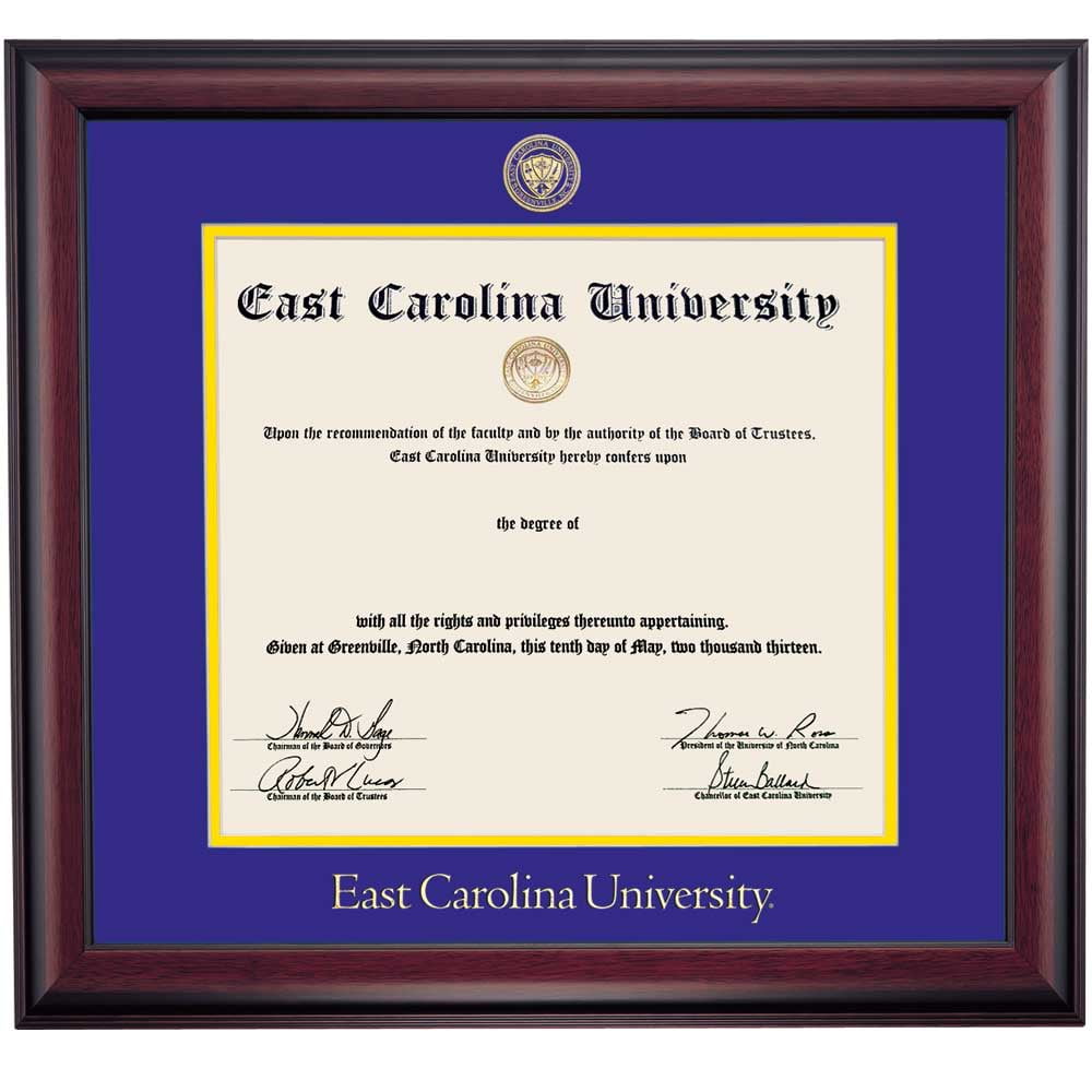 OCM Diploma Frame East Carolina University Pirate Displays Diploma Certificate 11 x 14