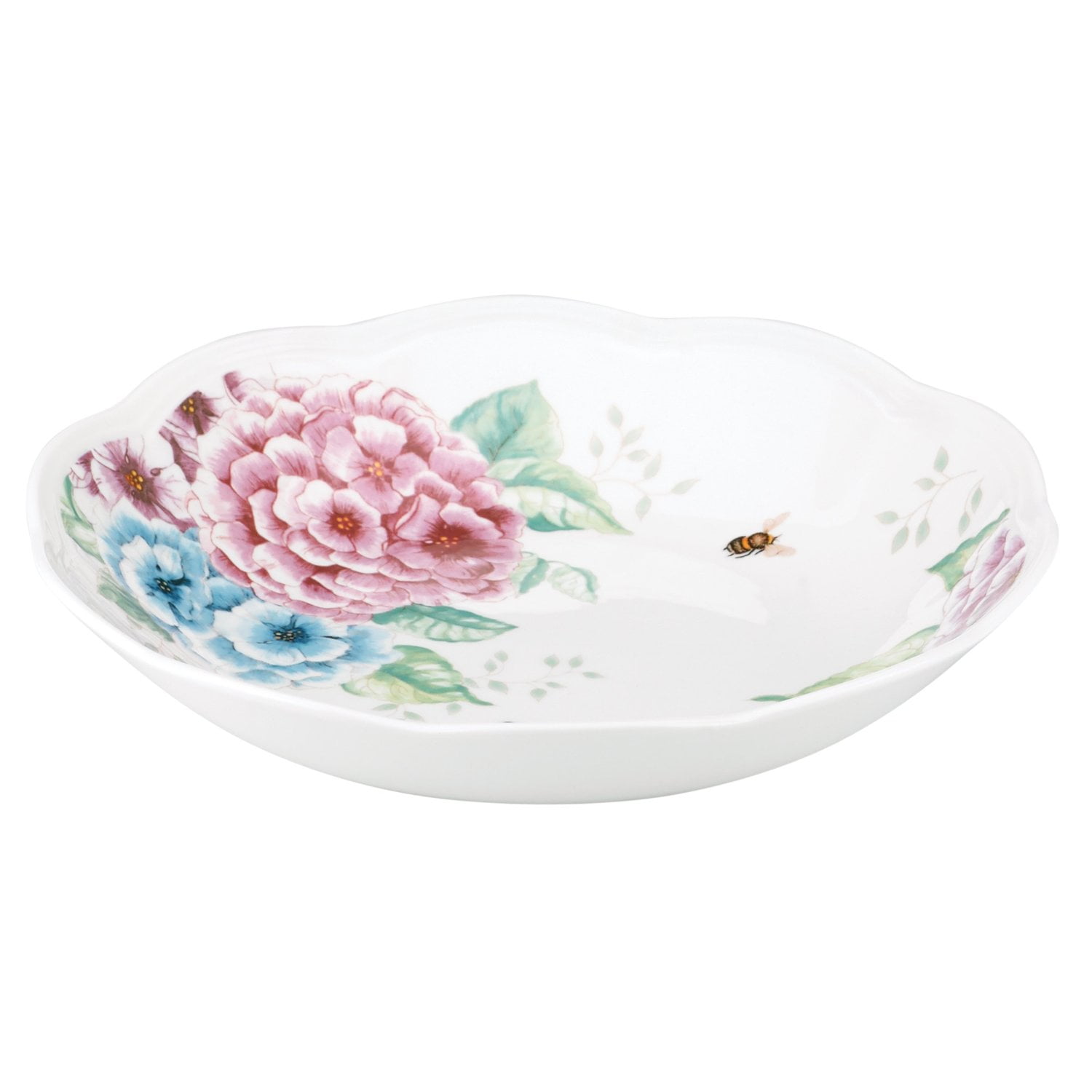 Lenox Butterfly Meadow Hydrangea Individual Pasta Bowl, White