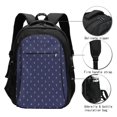 thumbnail image 3 of Pofeuu Anchors Heart Blue Print Storage Laptop Backpack with USB Charging Port[Water Resistant] College Computer Bookbag Fits, 3 of 7