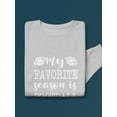 thumbnail image 3 of My Favorite Season, Football Sweatshirt Women -GoatDeals Designs, Female Medium, 3 of 4