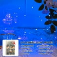 thumbnail image 3 of Blue Fairy Lights Battery Operated (Included), 8 Modes & Auto timer, 16FT 50Led Mini Twinkle Silver Wire Firefly Starry lights, Waterproof Battery Operated Lights for Mason Jar Party Christmas, 3 of 12