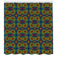 thumbnail image 3 of Ambesonne Psychedelic Shower Curtain, Seventies Hippie, 69"Wx84"L, Multicolor, 3 of 3