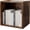 Antique Brown, variant on Magic DIY Cube Storage Organizer Stackable Cubes for Home Books Clothes Toy-Modular Cubby Storage System-Office Cubical-Bookcase Closet (Antique Brown, Drawer Cube)
