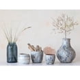 thumbnail image 2 of Creative Co-Op Terra-cotta Planter with Crackle Glaze, Blue, 2 of 5