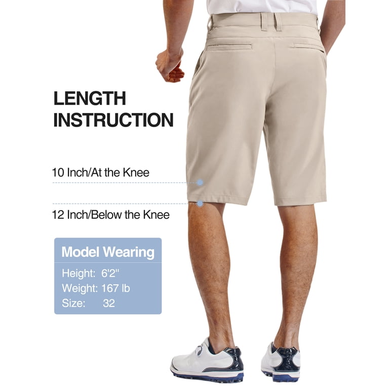 mens dress shorts 12 inch inseam PULI Men's Golf Hiking Shorts