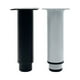 thumbnail image 1 of Paquete de 4 patas ajustables de metal para muebles, patas de pie para gabinete, marco central de cama resistente, pata de soporte de listones para mesa, cama, sofá (80mm-120mm negro + blanc, 1 of 5